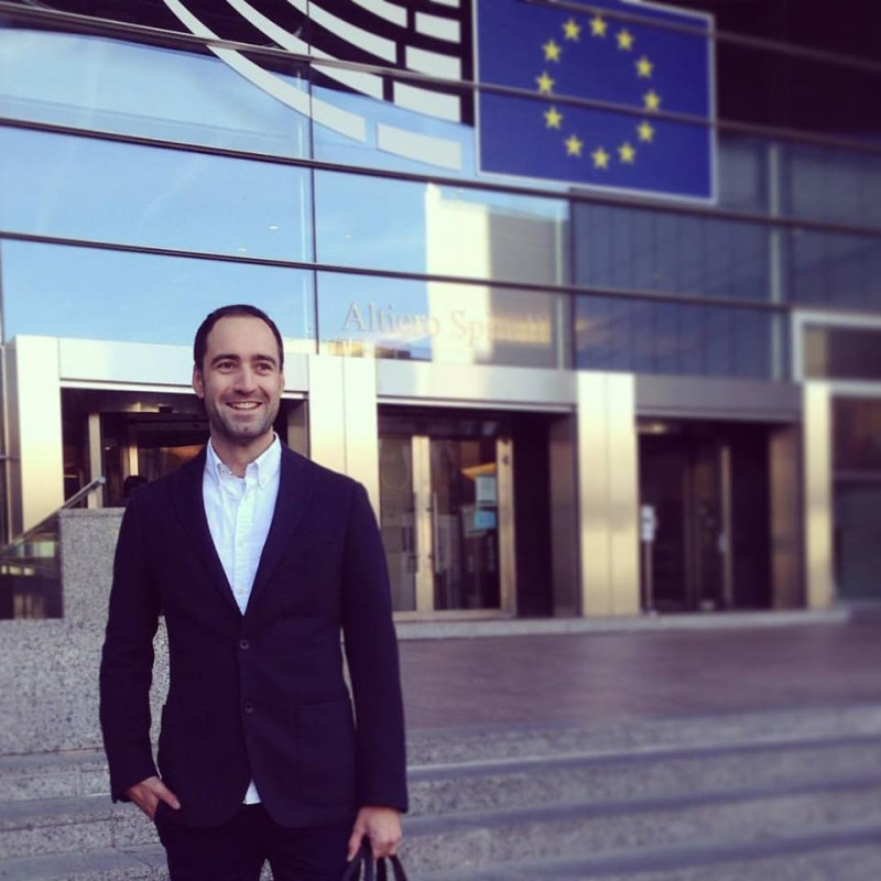 Jakub na stáži v Evropském parlamentu